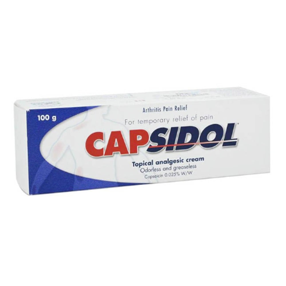 Buy Capsidol Topical Analgesic Capsaicin 0.025% Cream 100g Online Dubai ...